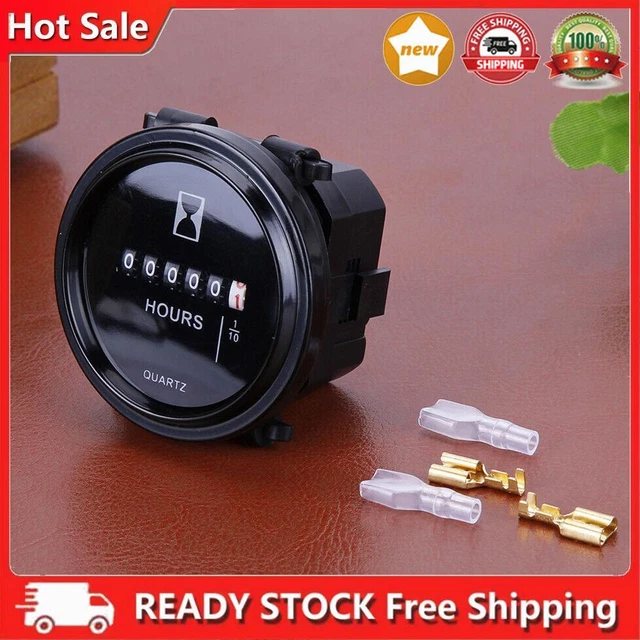 Misuratore ore digitale 10 V-80 V timer al quarzo auto indicatore ore per auto camion meccanico