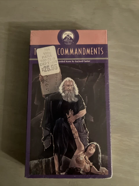 VHS THE TEN Commandments Cecil B DeMille VHS Factory Sealed EUR 6,83 ...