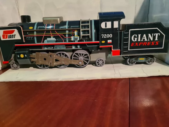 Tin Toy LARGE Giant Express Train, Daiya, Japan, 50s, Friction, Box, NOS, 58cm 2