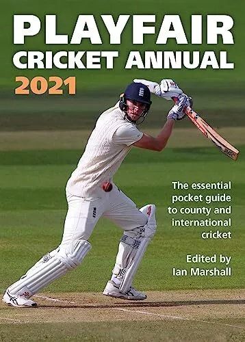Playfair Cricket Annual 2021 by Marshall, Ian Book The Cheap Fast Free Post