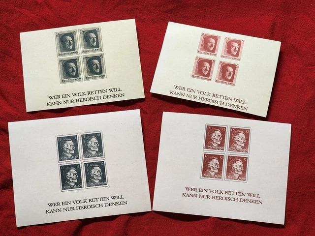 WW2 WWII NAZI Germany Third Reich Adolf Hitler Birthday souvenir stamp ...