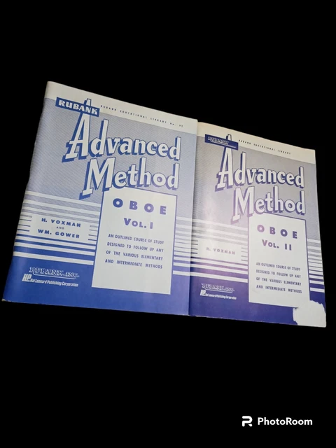 Vintage Rubank Advanced Method Oboe Volume 1 & 2