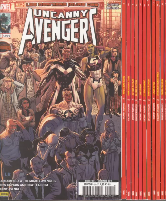 UNCANNY AVENGERS 1 à 11 Marvel france 2EME SERIE Panini 12 comics COMPLET 2015