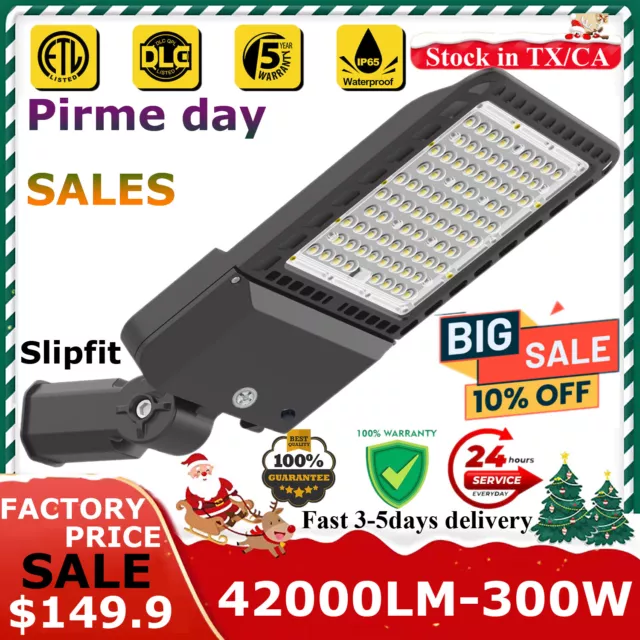 LED Flood Light 300W Super Bright Stadium Lights, 42000LM, 5000K Daylight White