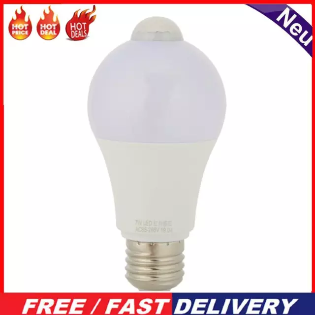 3pcs LED PIR Bulb Light Motion Sensor Lamp for Home Lighting(7W)