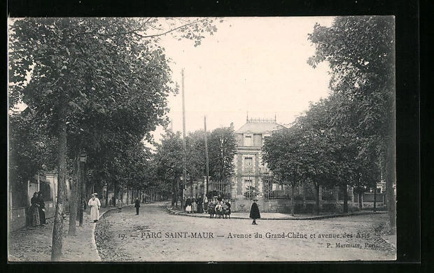 CPA Parc Saint-Maur, Avenue du Grand-Chêne and Avenue des Arts 1906