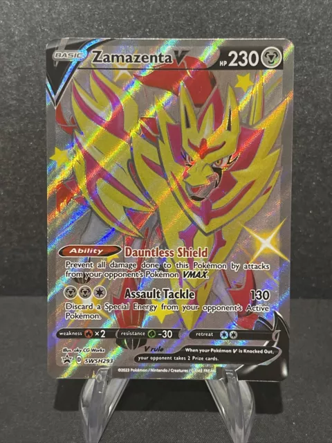 ZAMAZENTA V SWSH293 (Shiny) Black Star Promos Pokémon Card $4.00 - PicClick  AU