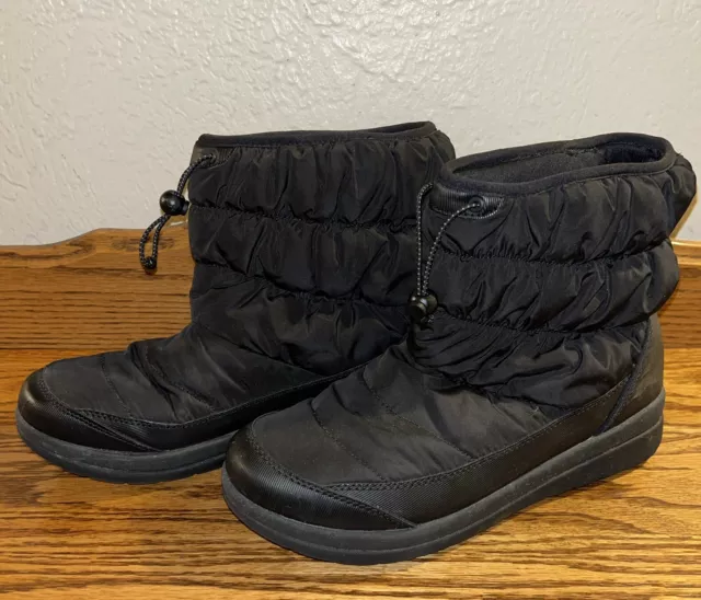 CLARKS CABRINI ALP padded warm winter ankle boots black teal