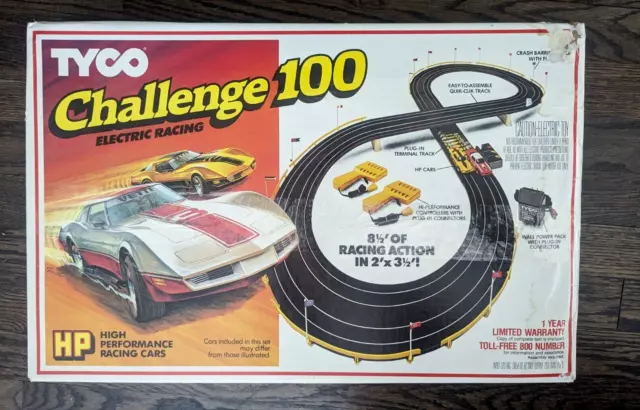 Tyco Challenge 100 Electric Racing Two Pontiac Firebird Trans Am Cars Untested