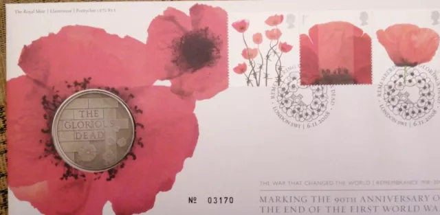 The Glorious Dead Medal poppy Cover