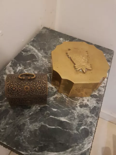 2 boite a bijoux en bronze