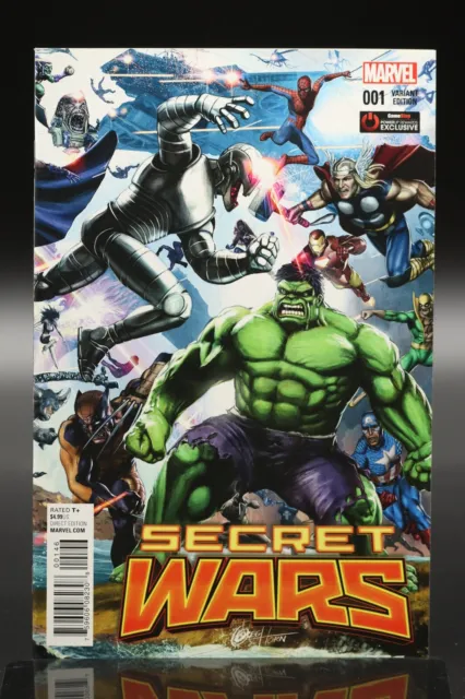 Secret Wars (2015) #1 Greg Horn Gamestop Hulk Variant Cover Esad Ribic Art NM-