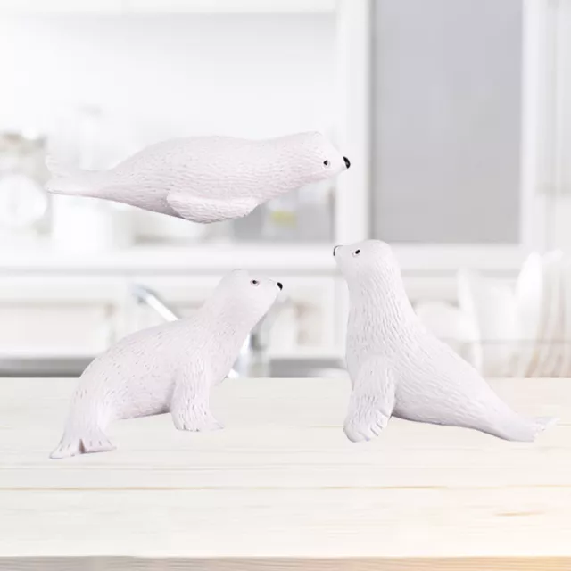 3 stücke Arctic Seal Shaped Anhänger Micro Landschaft Dekoration Hängen