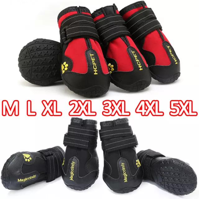 M-5XL large dogs Pet Dog Rain Shoes WaterProof Boots Socks Rubber Non-Slip Shoes