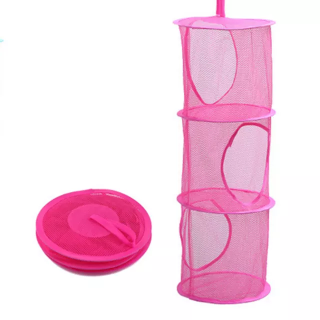 3 Shelf Hanging Bag Door Holder Net Kids Toy Storage Organizer Closet Hanger RE- 3