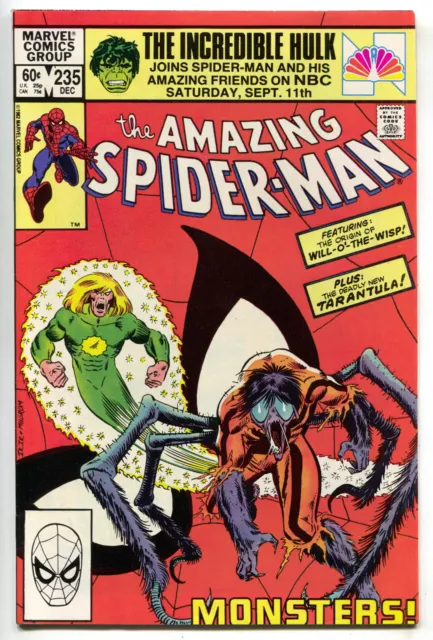 Amazing Spider-Man 235 Marvel 1982 NM- Will O The Wisp Tarantula John Romita Jr
