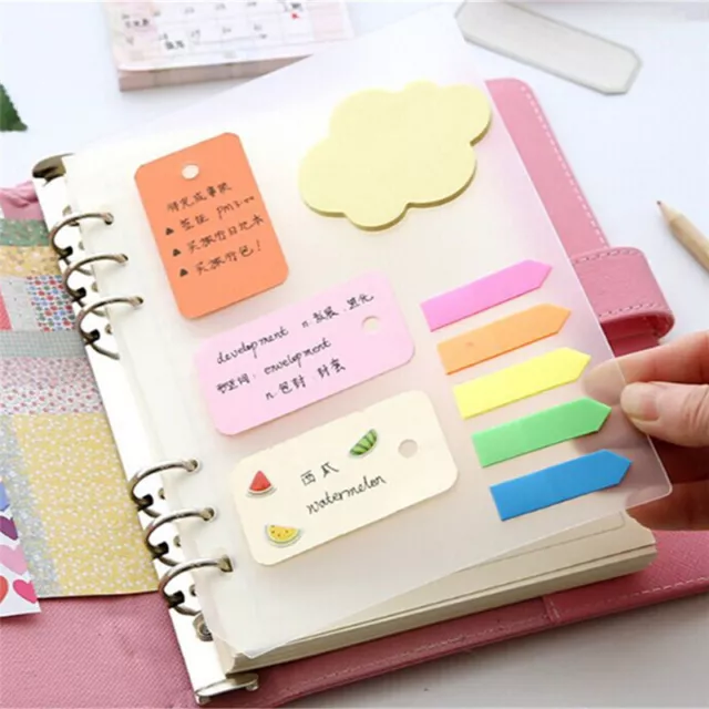 1pc 6Holes Loose Leaf Binder Notepad Notebook A6 Accessory Stationery Suppl. BU