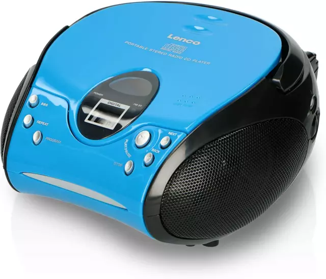 SCD24 mit Auxiliary - CD-Player für Kinder - CD-Radio - Stereoanlage - Boombox -