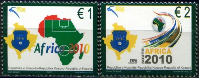 Kosovo Stamps 2010. World Championship Football FIFA - South Africa. Set MNH.