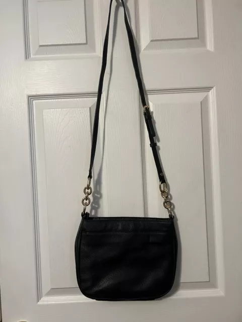 MICHAEL KORS PEBBLE Leather Crossbody Purse Handbag Black $10.00 - PicClick