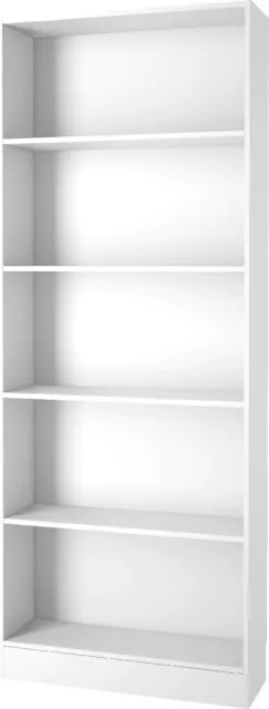 Libreria Scaffale Verticale 4 Ripiani 80x26x203h cm Bianco 71777-49 TVILUM APS