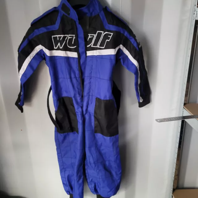 Wulfsport Kids Off Road Motor Sport Jump Suit Blue UK Size 11 Junior