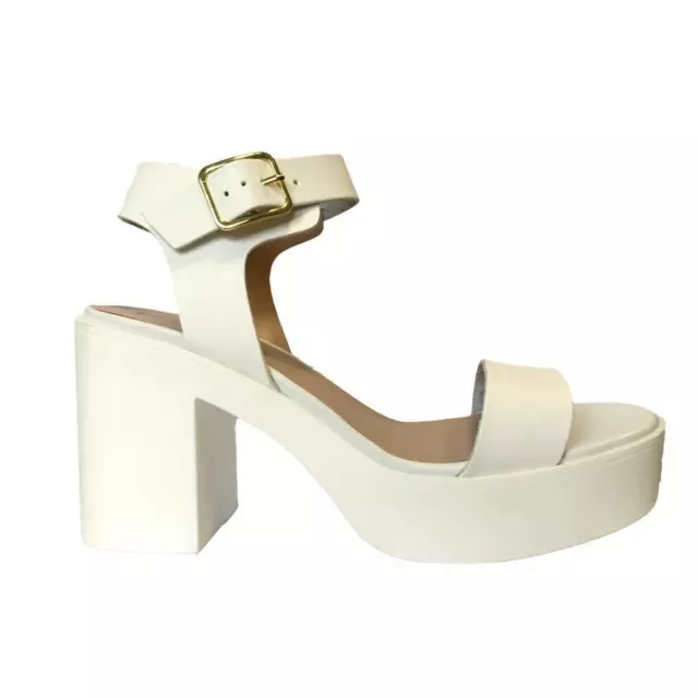 Sandales chaussures escarpins à talons volumineux pour femmes filles plate-forme orteils piquants Royaume-Uni 7 prix de vente 35 £