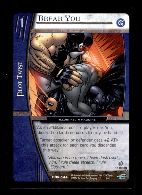Break You DOR-144 DC Origins VS System 2004 TCG CCG