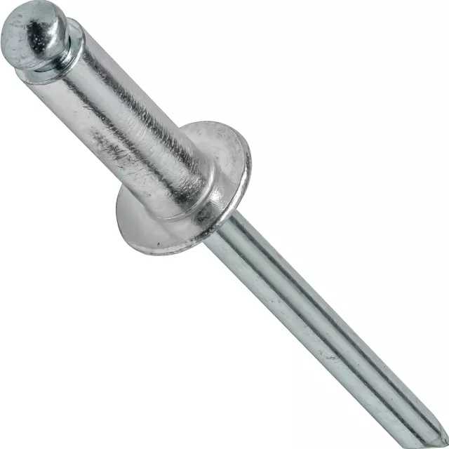 Pop Rivets 1/8" x 1/8" Aluminum Body Steel Mandrel Dome Head Blind Qty 1000