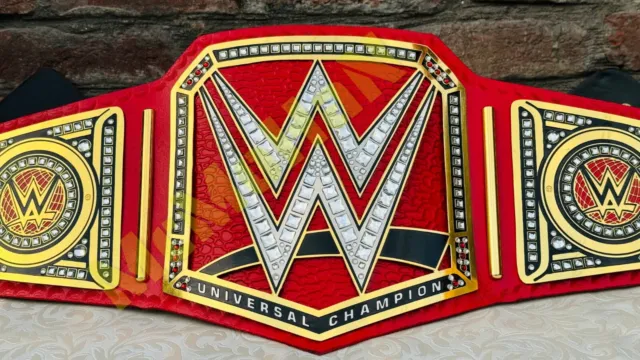 Universal Championship Replica Title Belt RED Adult Size Brass 2mm NEW