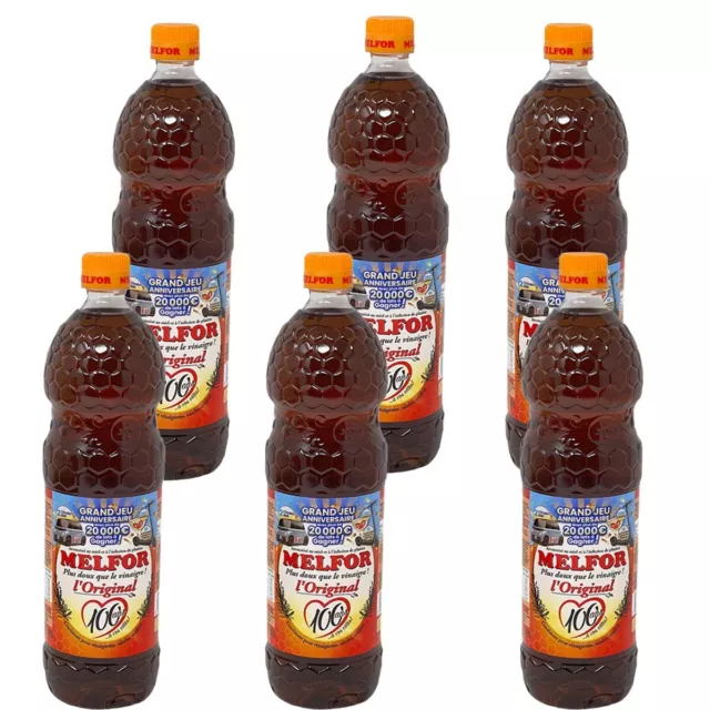 Melfor das Original Essig Würzmittel 6 x 1 Liter Flasche