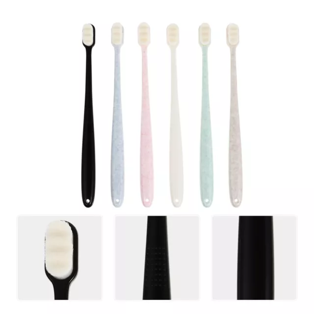 6 Pcs Toothbrush Pp Pregnant Woman Sensitive Gums Care 10000 Bristle