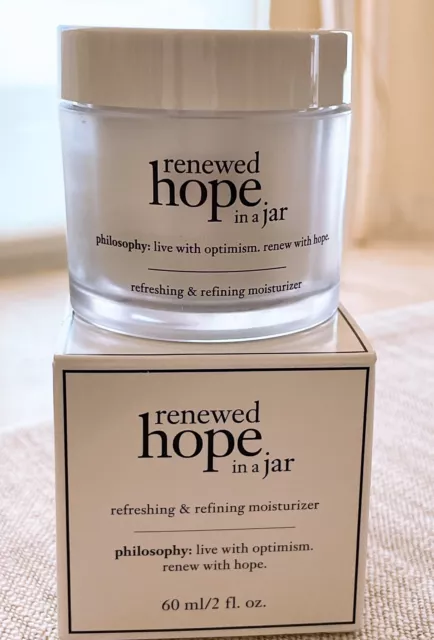 Philosophy Renewed Hope In a Jar Refreshing & Refining Moisturizer  2 oz, NIB