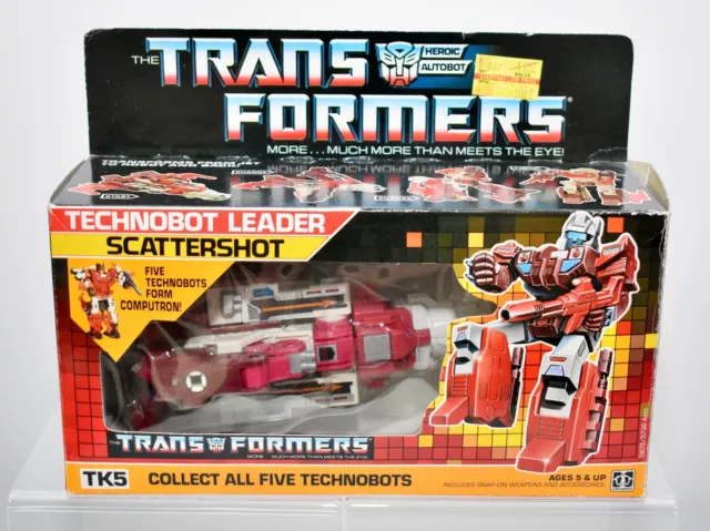 1986 Vintage Hasbro G1 Transformers Scattershot Action Figure Complete w/ Box