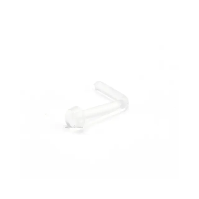 Invisible Flat Disk Nose Stud L-Bend Screw Clear Acrylic Flexible Retainer