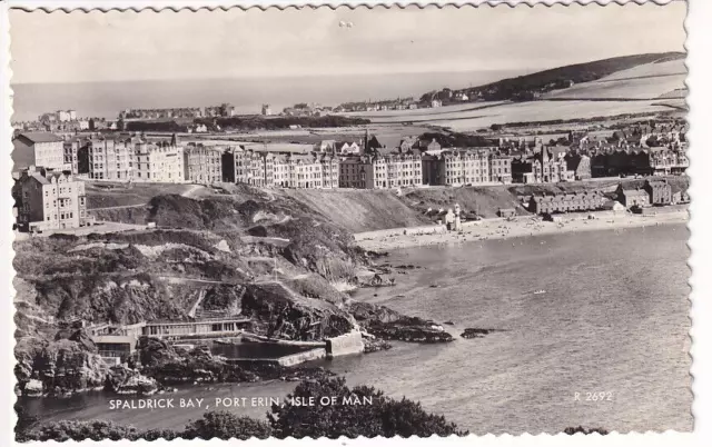 A Valentine's Real Photo Post Card of Spaldrick Bay, Port Erin, Isle Of Man
