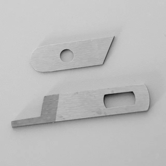 2Pcs Overlocker Upper Lower Blade for SINGER Sewing Machine Attachment 2