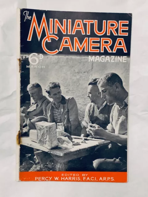 Vintage The Miniature Camera Magazine, March 1937