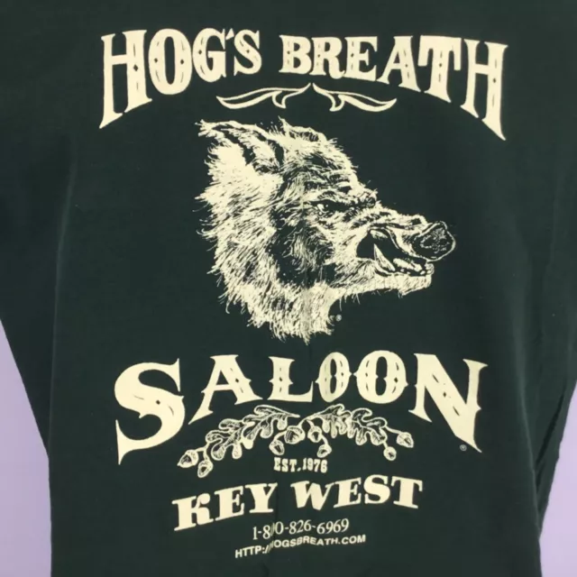 Vintage Sz 2XL T-Shirt Hogs Breath Saloon Key West Florida FOL Heavy Cotton