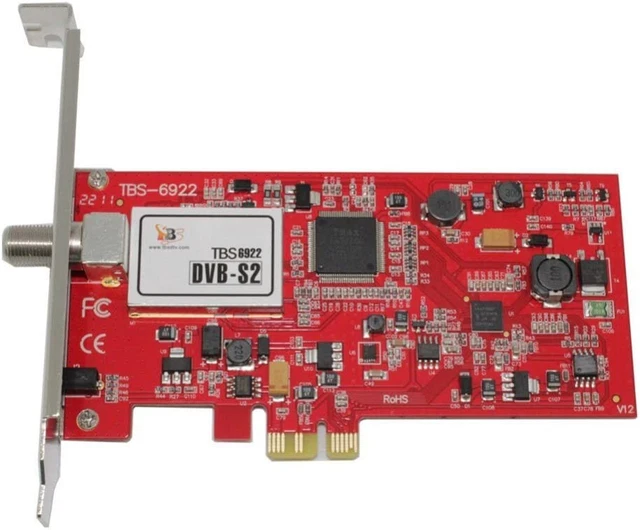 TBS 6922 DVB-S2 PCIe Sat FTA, Low Profile PCI Express Satelliten Empfangskarte m