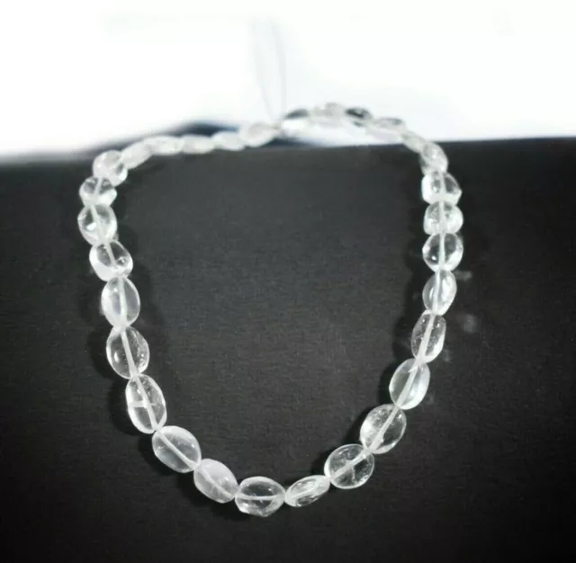 Perles de pierres précieuses en vrac de forme ovale lisse en cristal de...