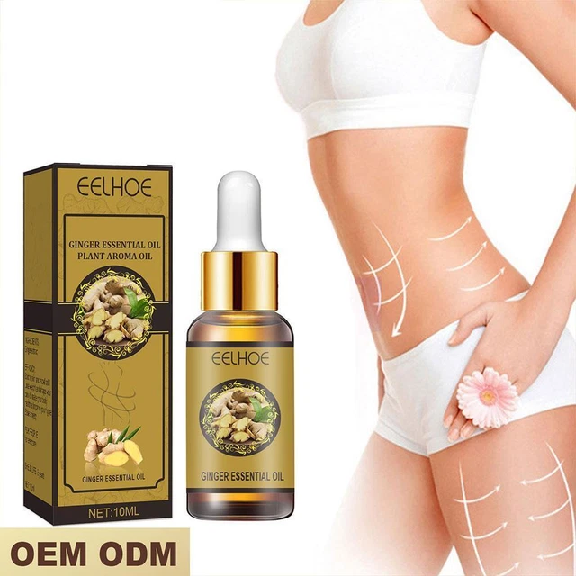 Belly Drainage Ginger Oil Natural Tummy Slim Lymphatic Serum Massage A4A2cz E4B6