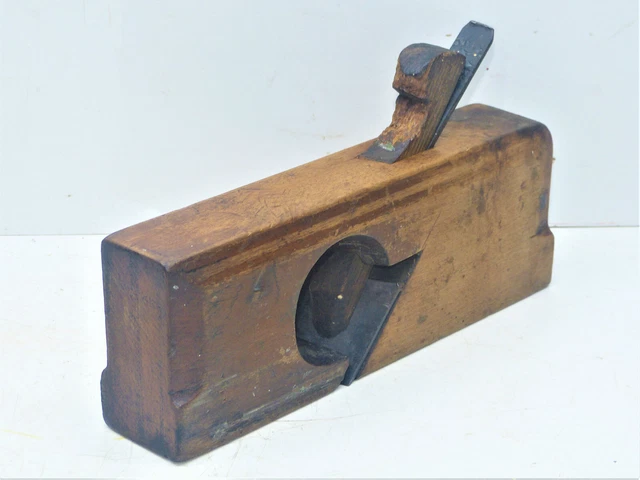 Wide Vintage 1⅞” Skew Rabbet Molding Plane W Butcher Blade INV15795