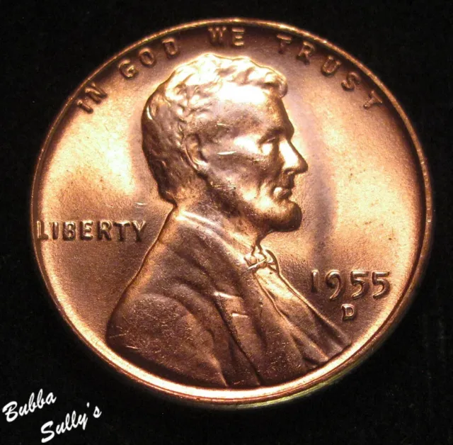1955 D Lincoln Cent UNCIRCULATED Red