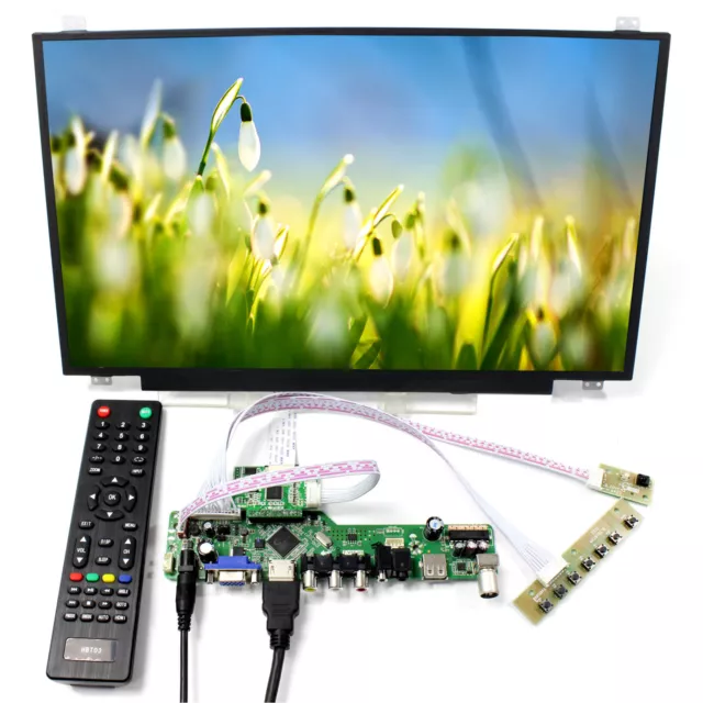 TV HDM I VGA AV USB LCD Controller Platine + 17,3" N173HCE-E31 1920x1080 LCD Bildschirm