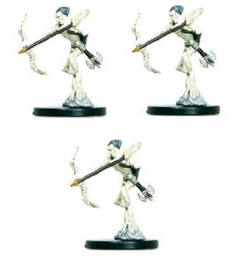 Baykok x3 - Dungeons Deep #8 Pathfinder Battles D&D Skeleton Archer Miniature