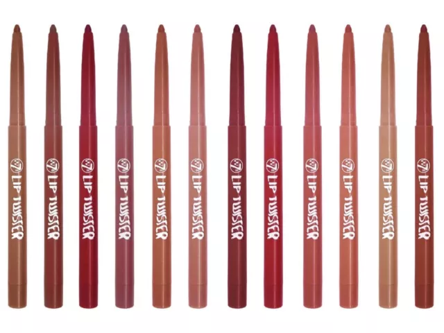 W7 Lip Twister Lip Liner Pencil - Various Shades Available Nude Pink Berry Red