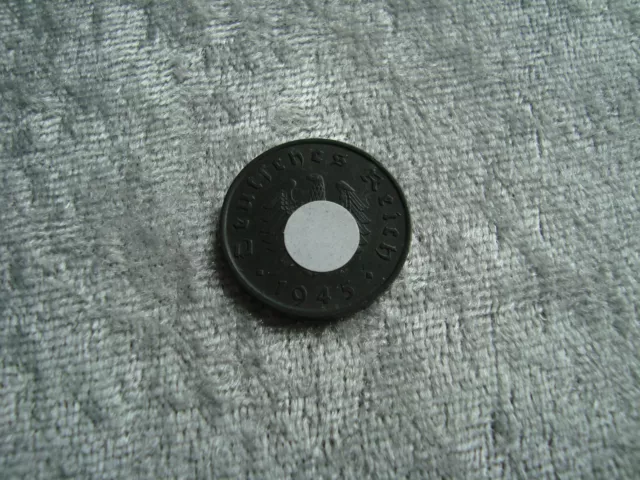 Münze Deutsches Reich 10 Pfennig 1945A Schramme Unter Der 0 Sonst Vorzüglich +