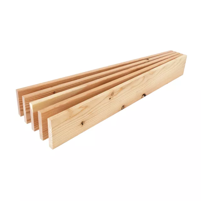 Lärchendielen zu Komposter Holz/Metall (5er Set) L 87,5 x B 2 x H 11 cm, gehob.