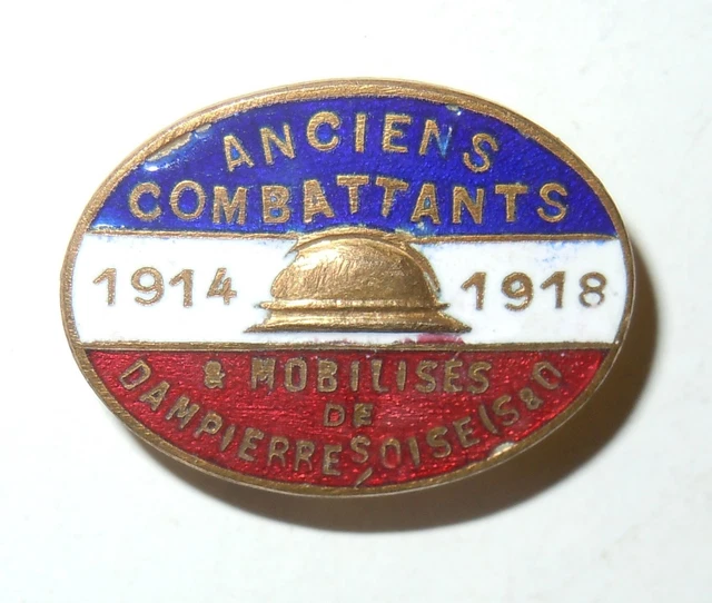Insigne Anciens Combattants 1914-1918 - Houdain (Pas-de-Calais) - France